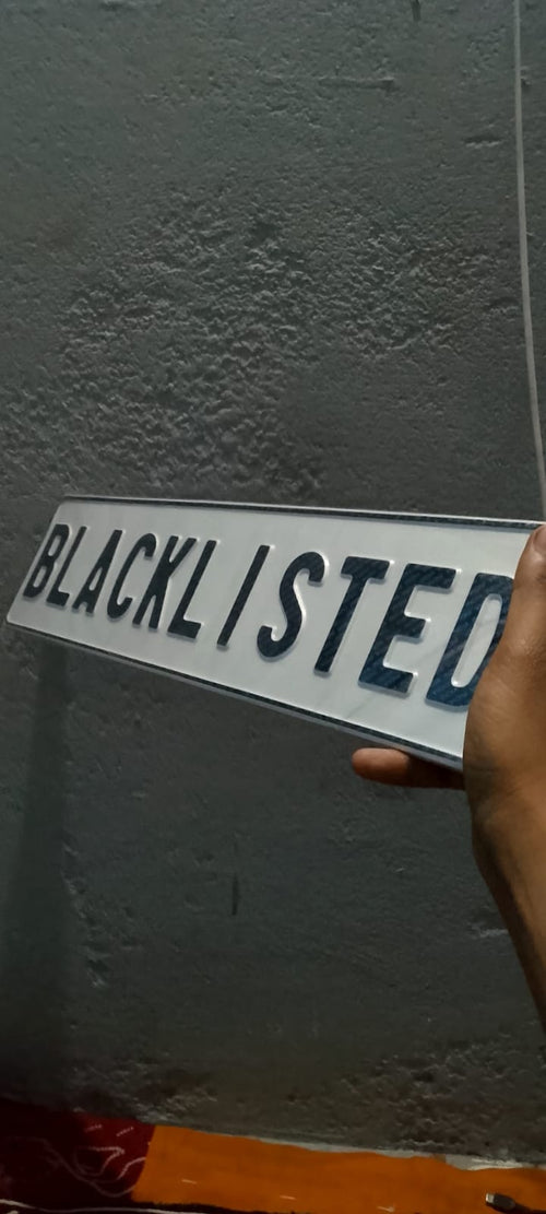 CUSTOMIZED NUMBER PLATES HSRP TYPE FOR CAR COME IN PAIR