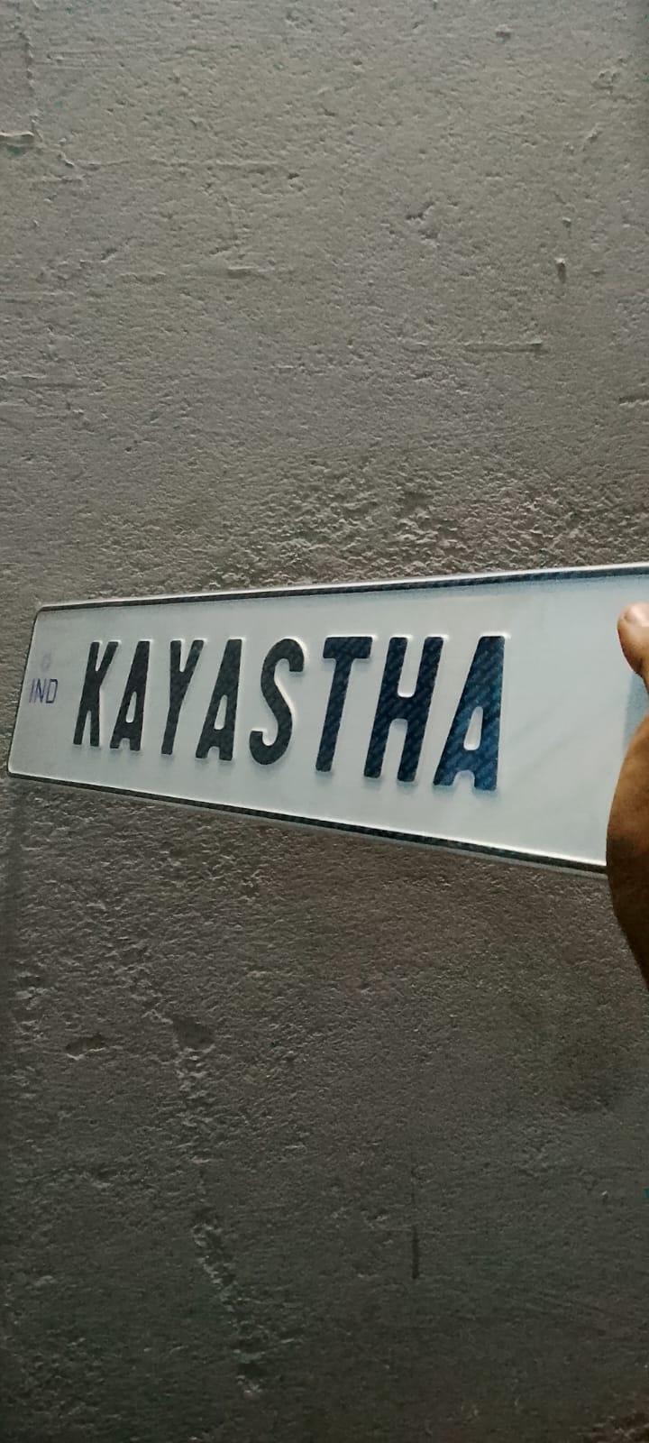 CUSTOMIZED NUMBER PLATES HSRP TYPE FOR CAR COME IN PAIR